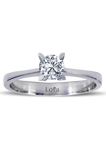Lova F Renk 0,43 Karat Pırlanta Tektaş Yüzük 1050065
