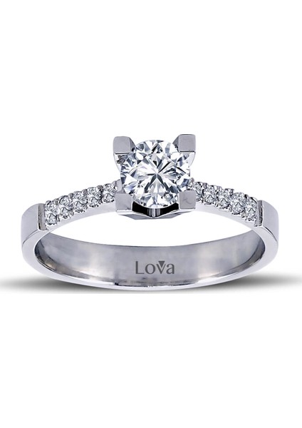 Lova Toplam 0,53 Karat Pırlanta Tektaş Yüzük 1050093