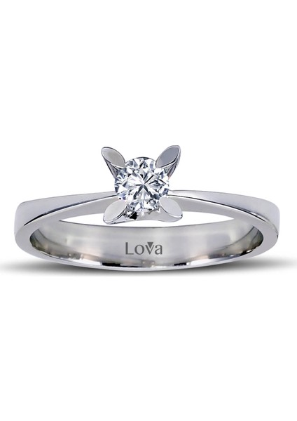 Lova D Renk 0,20 Karat Pırlanta Tektaş Yüzük 1050122