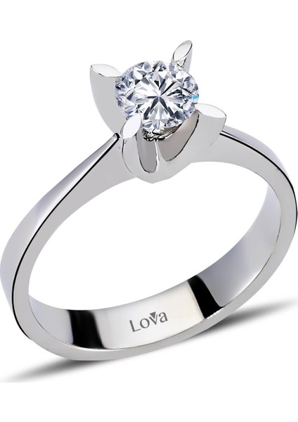 Lova E Renk 0,50 Karat Pırlanta Tektaş Yüzük 1050123