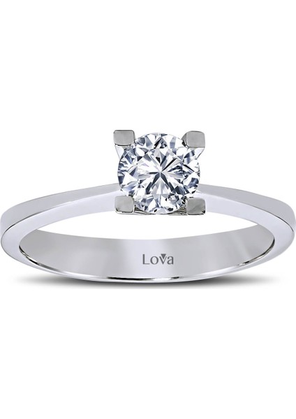 Lova F Renk 0,60 Karat Pırlanta Tektaş Yüzük 1060013