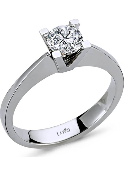 Lova D Renk 0,62 Karat Pırlanta Tektaş Yüzük 1060014