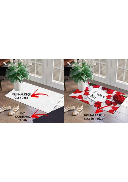 Olunca Home Ayıcık Tasarım Kapı Önü ve Ev İçi Paspas 45x75 cm