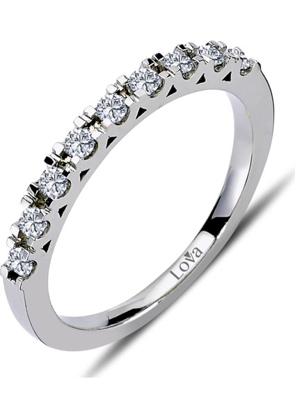 Lova 0,27 Karat Pırlanta Yarımtur Yüzük 1060100