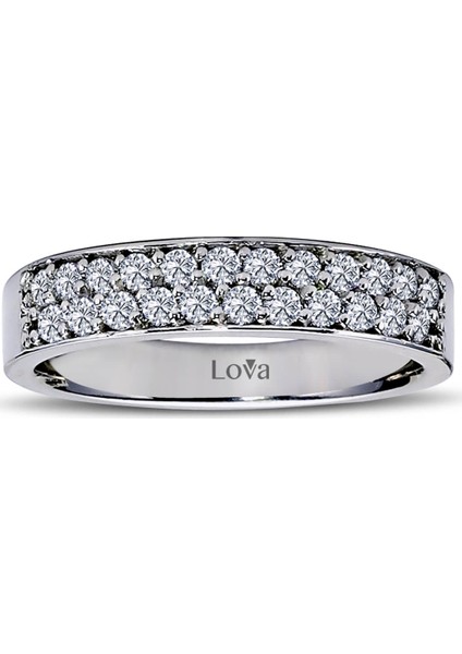 Lova 0,50 Karat Pırlanta Yarımtur Yüzük 1060102