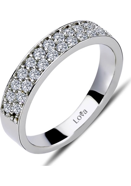 Lova 0,50 Karat Pırlanta Yarımtur Yüzük 1060102 fiyatları