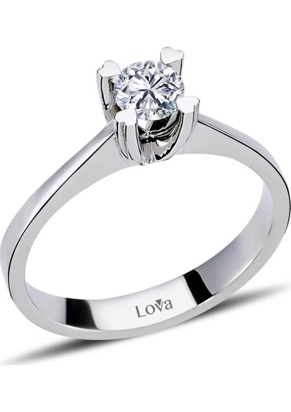 Lova E Renk 0,31 Karat Pırlanta Tektaş Yüzük 1070003