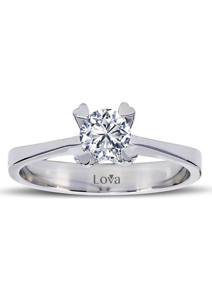 Lova D Renk 0,43 Karat Pırlanta Tektaş Yüzük 1070004