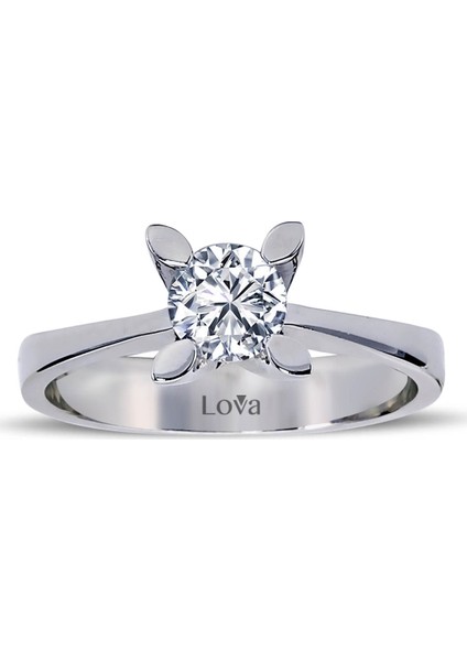 Lova D Renk 0,59 Karat Pırlanta Tektaş Yüzük 1070020