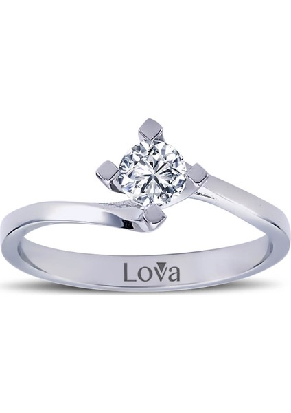 Lova H Renk 0,31 Karat Pırlanta Tektaş Yüzük 1070032
