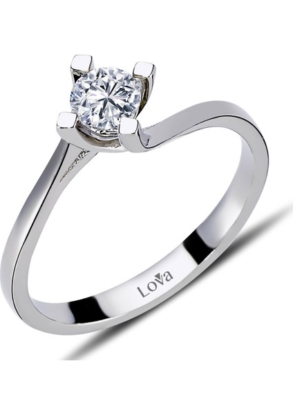 Lova H Renk 0,31 Karat Pırlanta Tektaş Yüzük 1070032