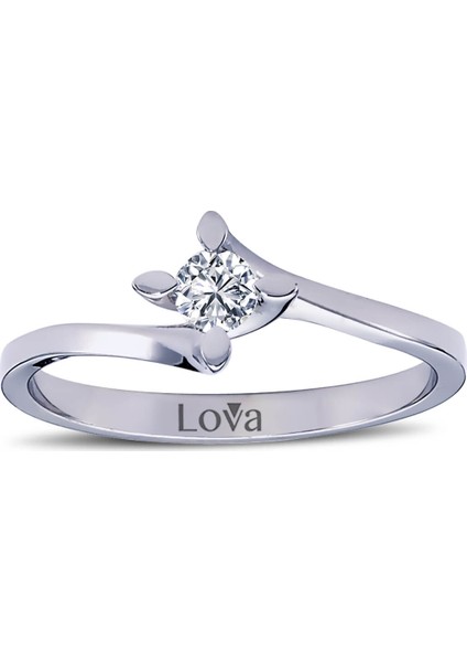 Lova E Renk 0,16 Karat Pırlanta Tektaş Yüzük 1070035