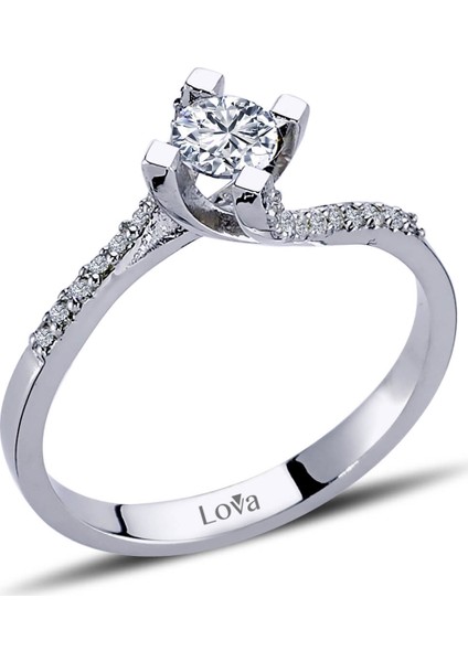 Lova Toplam 0,45 Karat Pırlanta Tektaş Yüzük 1070054