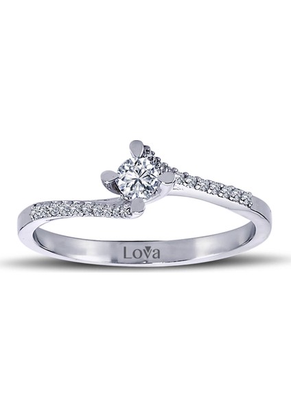 Lova Toplam 0,23 Karat Pırlanta Tektaş Yüzük 1070060