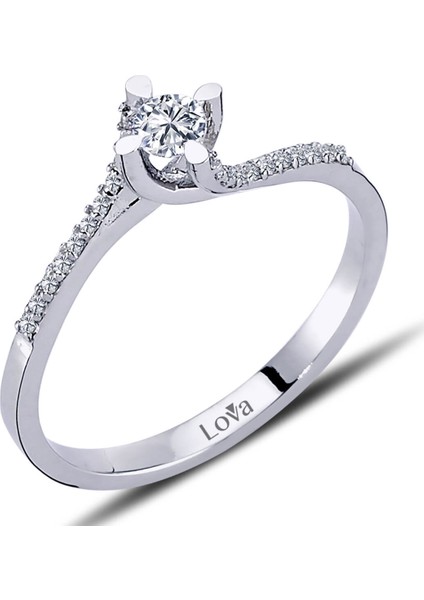 Lova Toplam 0,23 Karat Pırlanta Tektaş Yüzük 1070060