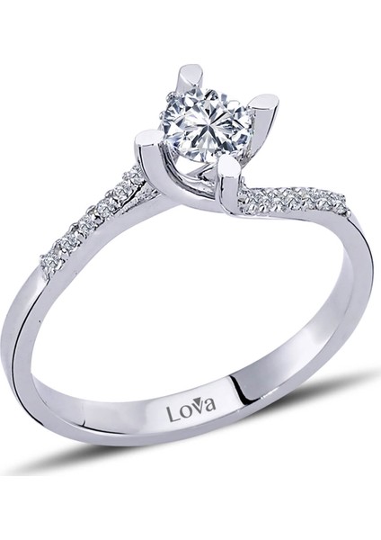 Lova Toplam 0,43 Karat Pırlanta Tektaş Yüzük 1070062