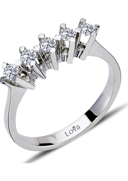 Lova 0,35 Karat Pırlanta Beştaş Yüzük 1070064