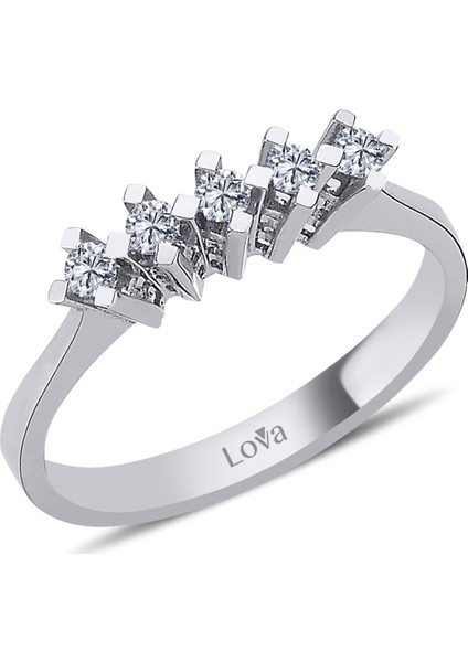 Lova 0,20 Karat Pırlanta Beştaş Yüzük 1070084