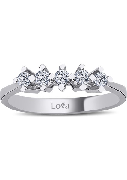 Lova 0,25 Karat Pırlanta Beştaş Yüzük 1070086