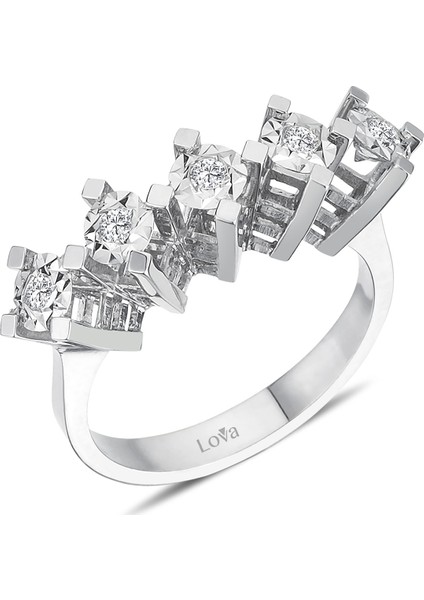 Lova 1,50 Karat Efektli Pırlanta Beştaş Yüzük 1070104 fiyatları