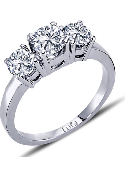 Lova 1,10 Karat Pırlanta Tria Yüzük 1080015
