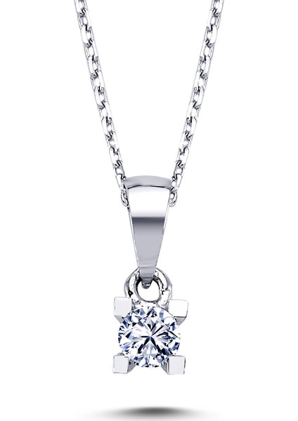 Lova 0,13 Karat Pırlanta Tektaş Kolye 2010001