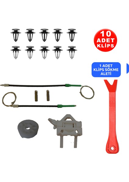 Set Cam L Ön Fiat Albea + 10 Klips + Klips Sökme