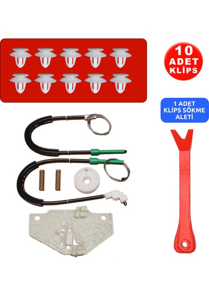 Set Cam R Ön Ford Connect + 10 Klips + Klips Sökme