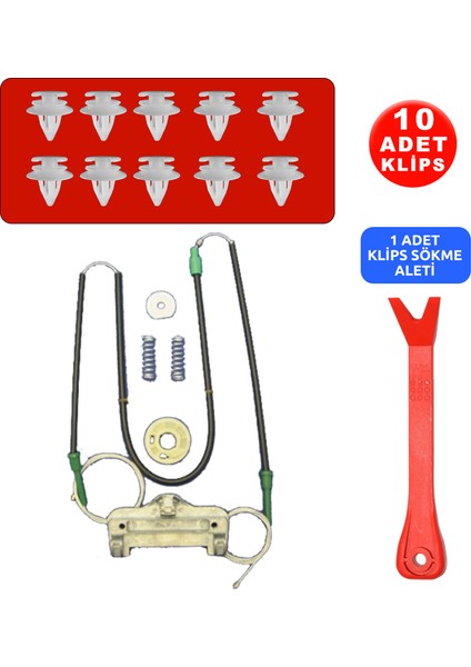 Set Cam L Arka Bmw E39 1995-2004 + 10 Klips + Klips Sökme