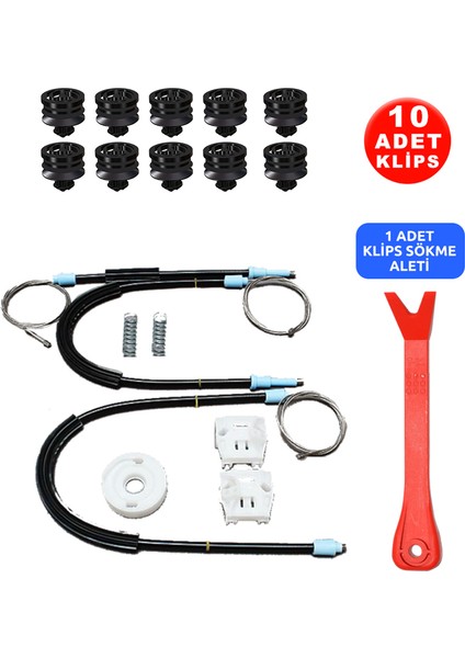 Set Cam L-R Ön Wv Golf4 1997-2006 + 10 Klips + Klips Sökme