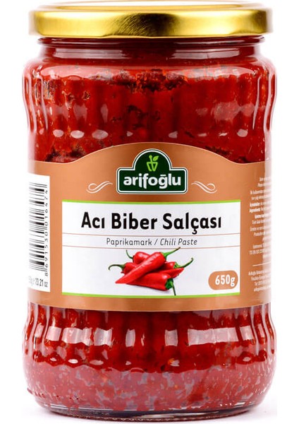 Biber Salçası 650 gr (Acı)