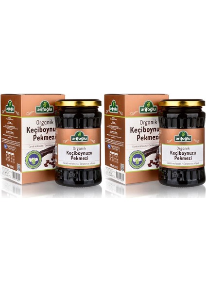 Organik Keçiboynuzu Pekmezi 480 gr 2 Adet (Soğuk Sıkım)