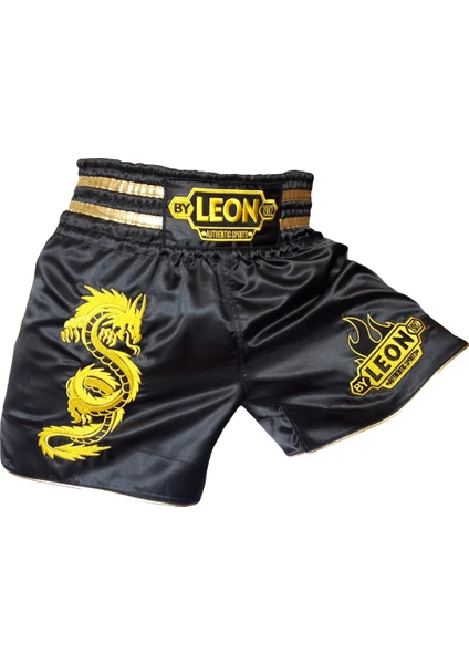 By Leon 1982 Leon Dragon Muay Thai Kick Boks Şortu