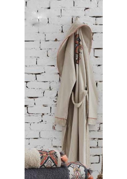 Pamira Kadın Tekli Bornoz Seti S Bej