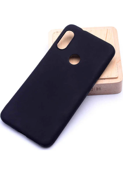 Case 4U Xiaomi Mi A2 Lite - Redmi 6 Pro Kılıf Klasik Mat Renkli Yumuşak Premier Silikon Siyah