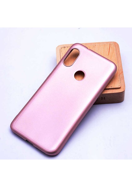 Xiaomi Mi 6X - A2 Kılıf Klasik Mat Renkli Yumuşak Premier Silikon Rose Gold