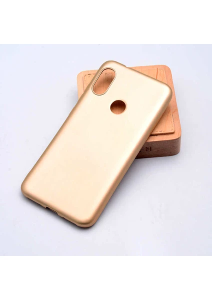 Case 4U Xiaomi Mi A2 Lite - Redmi 6 Pro Kılıf Klasik Mat Renkli Yumuşak Premier Silikon Altın