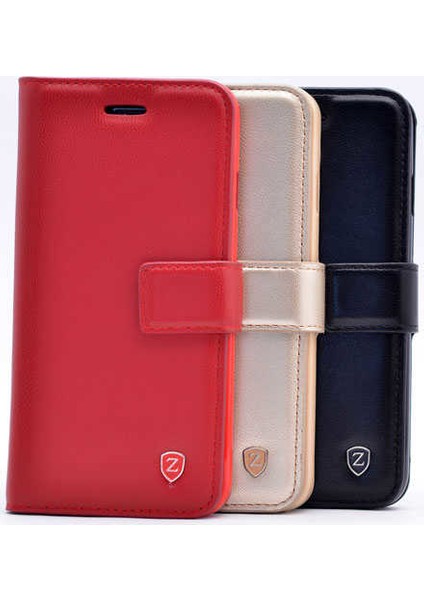 Case 4U Samsung Galaxy J6 Kılıf Kapaklı Standlı Gizli Mıktanıslı Cüzdan Kılıf - Altın