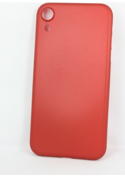 Case 4U Apple iPhone XR Kılıf 0.2mm Silikon Arka Kapak - TPU - Kırmızı*