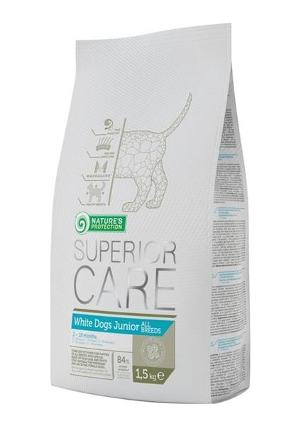 Natures Protection Superior Care White Dogs Junior Yavru Köpek Maması 1,5 Kg