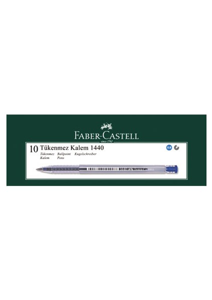 1440 Tükenmez 0.8mm 10'lu Mavi