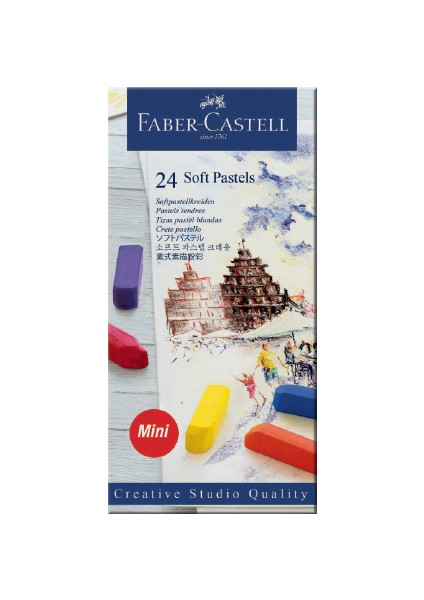 Creative Studio Mini Toz Pastel Boya (Soft) 24 Renk Yarım Boy
