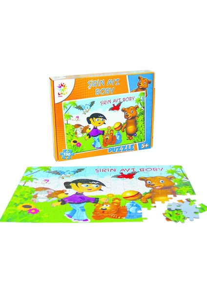 Laço Kids Sevimli Ayı Boby  130 Parça Puzzle