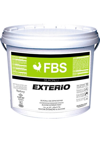 Fbs Silikonlu Dış Cephe Boyası 20 Kg Tse