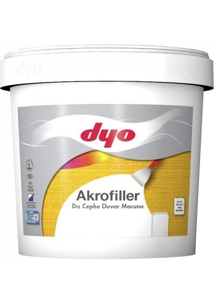 Akrofiller Dış Cephe Macunu 25 Kg