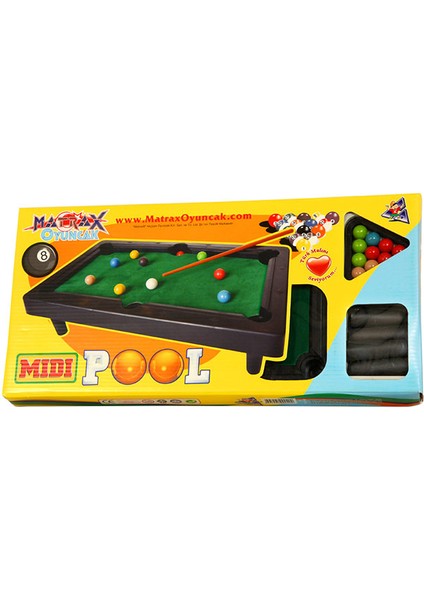 Matrax Oyuncak "MIDI POOL" Orta Boy Bilardo Oyunu