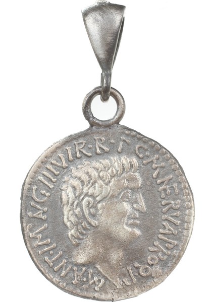 925 Ayar Gümüş Sezar Figür Madalyon Kolye Ucu fiyatları