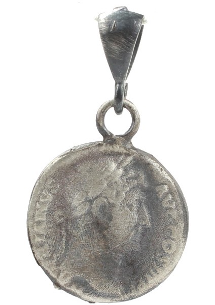 925 Ayar Gümüş Sezar Kafası Madalyon Kolye Ucu