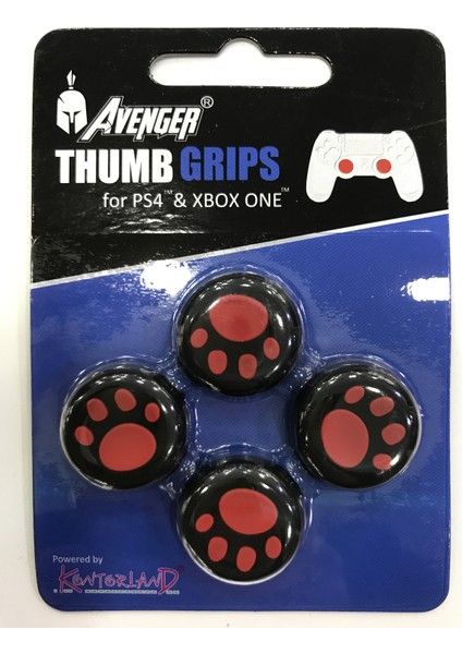 Avenger Ps4 Analog Koruyucu Lastik 4 Lü Set (Patili)