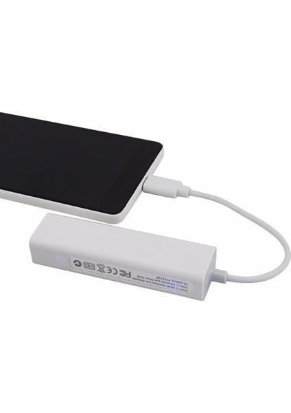 Oem Type-C USB 3.1 To Ethernet Lan Adaptör + 3 Port USB 2.0 HUB